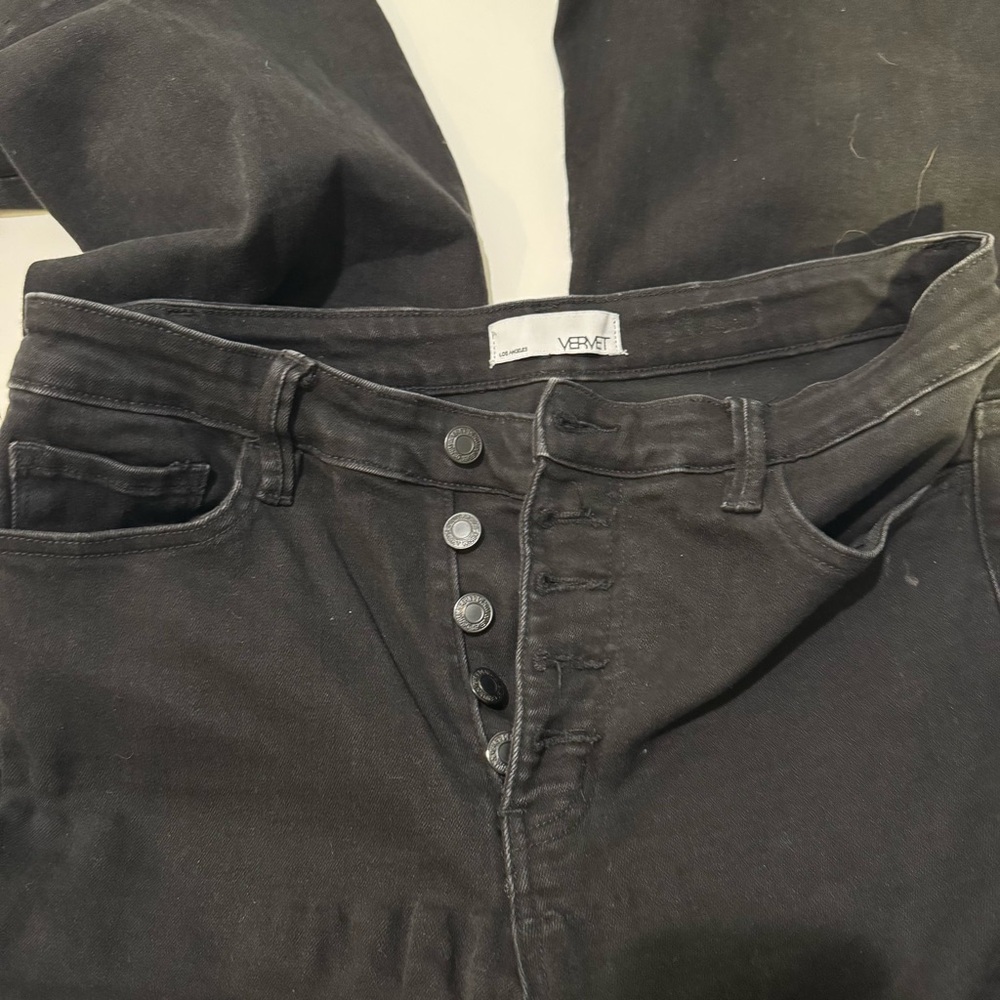 VERVET BY FLYING MONKEY Charcoal High Rise Women's Jeans